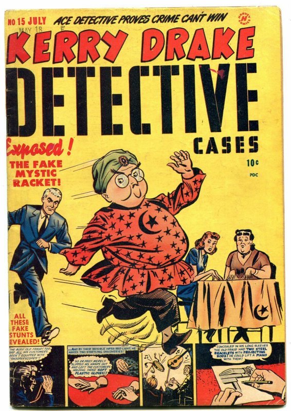 Kerry Drake Detective Cases #15 1949- Bob Powell- Golden Age Crime VG