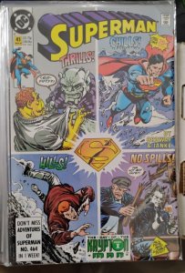 SUPERMAN # 41  1990  DC comics     LOBO DAY OF THE KRYPTON MAN  1
