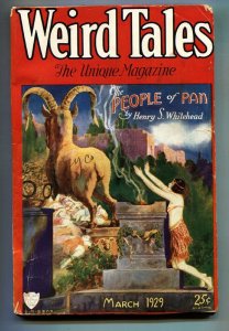 Weird Tales 3/1929-C.C. Senf cover-August Derelth-Pulp Magazine