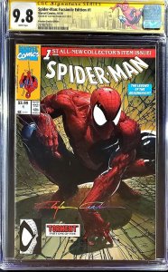 ? Spider-Man #1 Facsimile CGC 9.8 SS Clayton Crain Trade Scorpion Trade Ltd 800