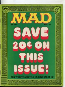 Mad-Magazine-#237-March 1983-Mort Drucker-Don Martin-David Berg