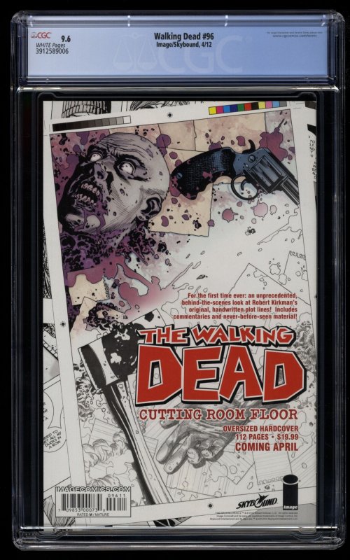 Walking Dead #96 CGC NM+ 9.6 White Pages