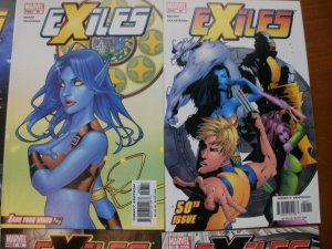 8 Marvel EXILES Comic #44 45 48 50 51 52 55 73 (Blink Time Earn Wings Bump Night