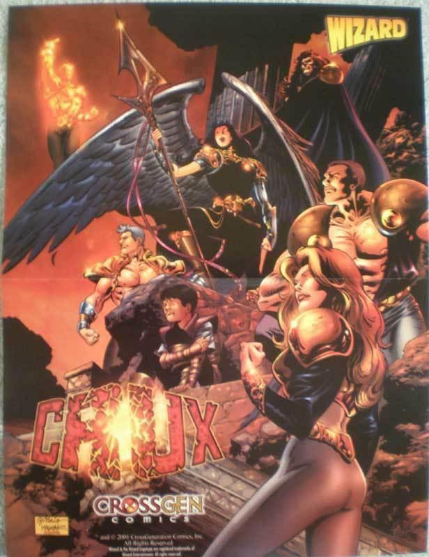 CRUX Promo poster, CrossGen, 10x13, 2001, Unused, more Promos in store