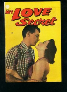 MY LOVE SECRET #53-PHOTO COVER-PRE CODE-GIRL FIGHT ART! FN 