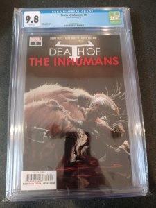 ​DEATH OF INHUMANS #5 CGC 9.8 WHITE PAGES KAARE ANDREWS COVER