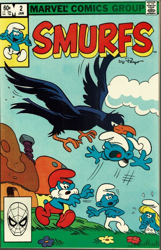 Smurfs #2- NM - 1st Series (1982 Marvel)