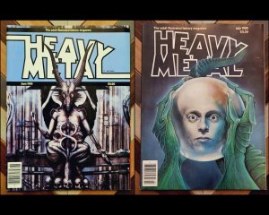 HEAVY METAL Vol.4 #3, 4 (HM 1980) Sharp Set Of 2 FANTASY ART Legendary Creators