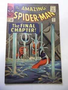 The Amazing Spider-Man #33 (1966) VG+ Condition moisture stain bc