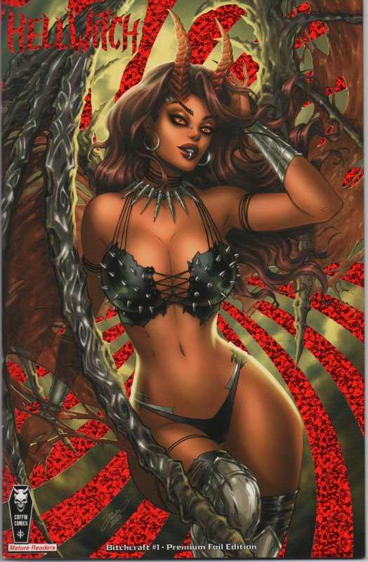 Hellwitch: Bitchcraft Dawn McTeigue Premium Red Foil Cover !!!  NM