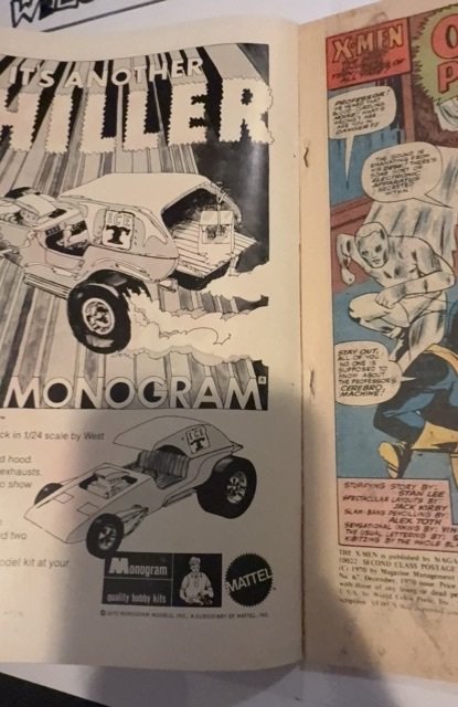 The X-Men #67 (1970)the juggernaut attacks new art see description