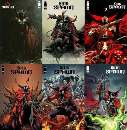 King Spawn # 1 Seven Book Cover Set A B C D E F & G NM Image