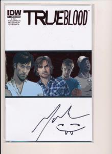 TRUE BLOOD #1, Con Exclusive Signed Mariah Huehner ~ IDW Comics ~ NM (HX378)