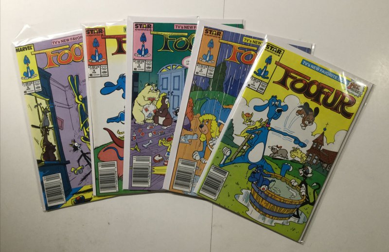 Foofur 1-5 1 2 3 4 5 Newsstand Edition Lot Run Near Mint- Nm- 9.2 Star Comics