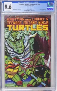 TEENAGE MUTANT NINJA TURTLES 45 CGC 9.6 1992 DON BERGER