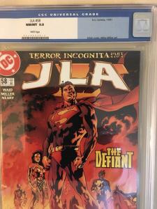 JLA #58 CGC 9.8 Mark Waid DC Comics Justice League of America