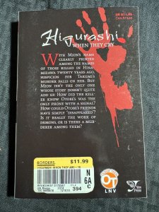 2010 HIGURASHI When They Cry Vol. 2 SC FN 6.0 1st Yen Press BVG
