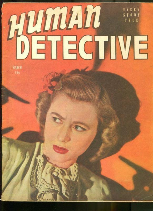 HUMAN DETECTIVE CASES JAN 1945-MAGAZINE-THE GHOST OF HIGHWAY 66 G/VG