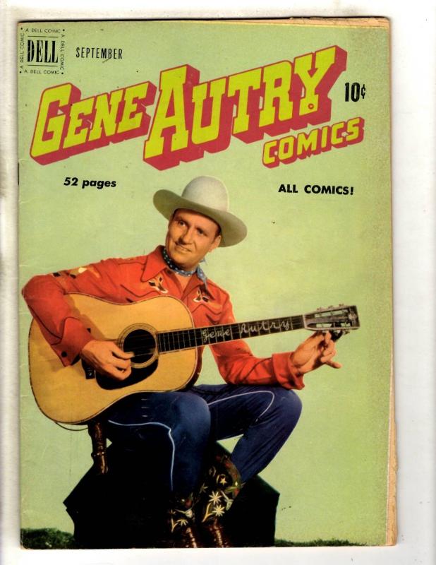 Gene Autry Comics # 43 FN Dell Golden Age Comic Book Western Cowboy Champ JL8