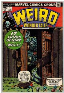 WEIRD WONDER TALES 4 VG-F June 1974