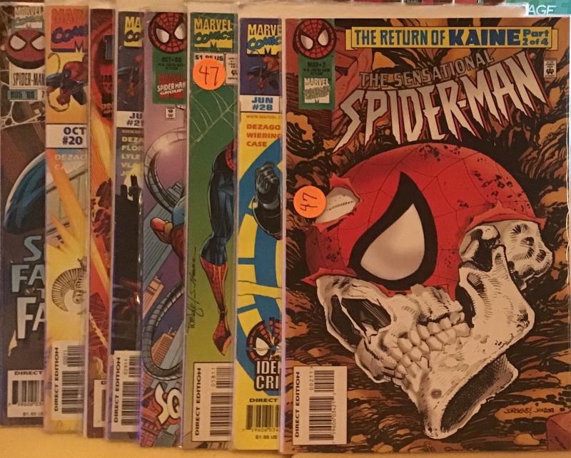 SENSATIONL SPIDER-MAN MARVEL #2,6-9,20,28,29 NM COND.8 BOOK LOT