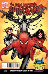 AMAZING SPIDER-MAN #666 (2011) MIDTOWN COMICS GREG LAND VARIANT MARVEL NM.