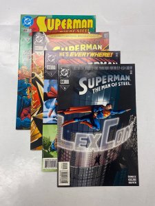 4 Superman: Man of Steel DC comic books #80 84 86 90 29 KM16