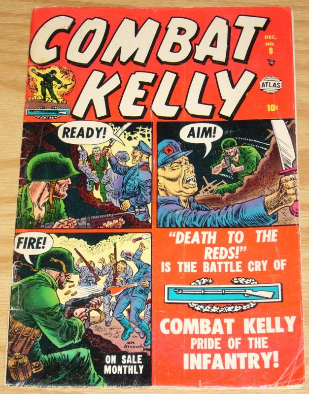 Combat Kelly #8 VG/FN december 1952 - atlas comics - death to the reds