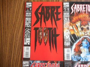 SABRETOOTH: DEATH HUNT # 1-4 !! MARK TEXEIRA COVER/ART WOW!!!