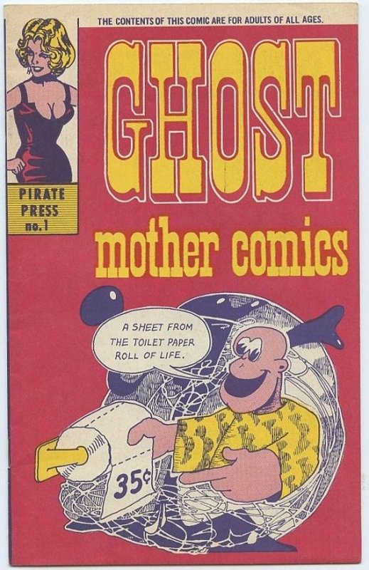 GHOST MOTHER COMICS #1 (Pirate Press, 1969) Extremely rare in Near mint