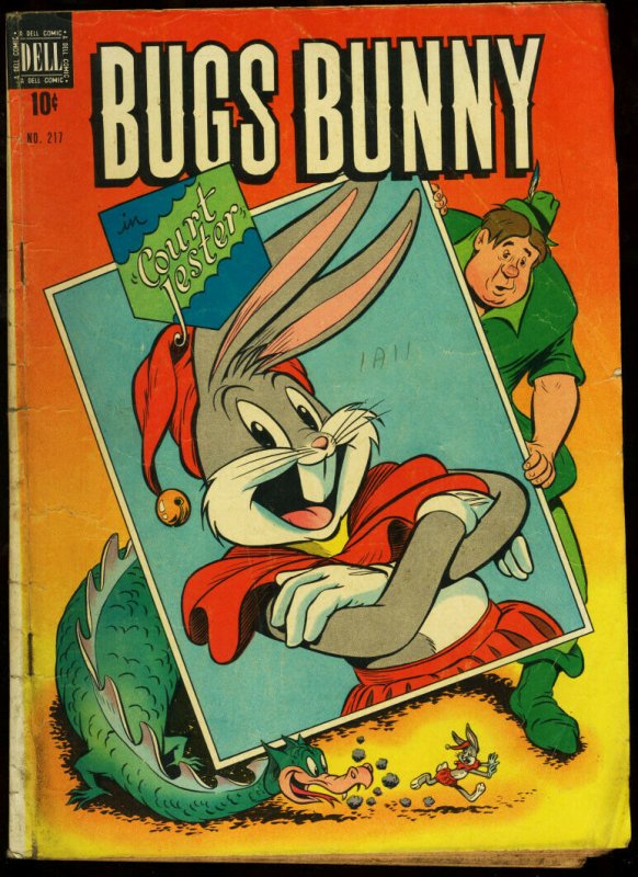 BUGS BUNNY-FOUR COLOR #217-COURT JESTER-DRAGON CVR VG