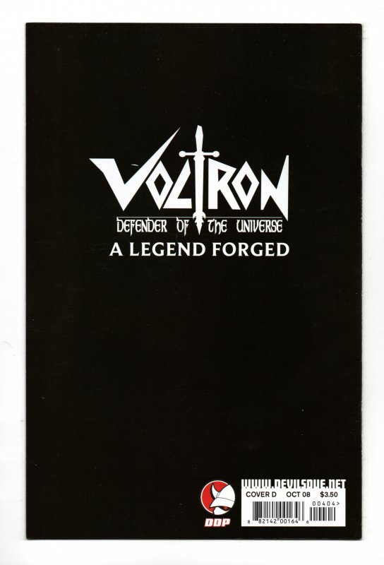 VOLTRON: A LEGEND FORGED #04 (2008) TIM SEELEY | TRADE DRESS D
