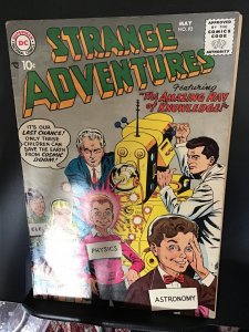 Strange Adventures #92 (1958) Mid high grade scientist cover FN+ Wow