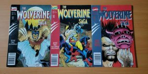 The Wolverine Saga 1-3 Complete Set Run! ~ VF NEAR MINT NM ~ 1989 Marvel Comics 