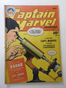 Captain Marvel Adventures #35 (1944) GD Condition Centerfold detached