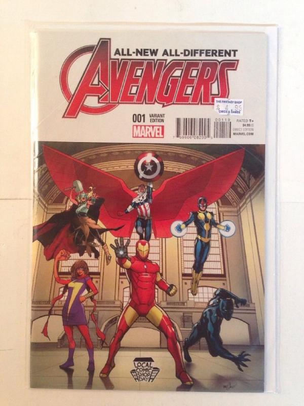 Avengers 1 Local Comic Shop Day Variant Near Mint All New All Different