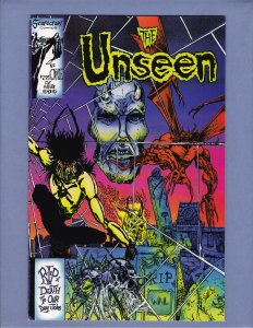 The Unseen #1 VF/NM Front/Back Cover Scans HTF Scarecrow Comics 1994