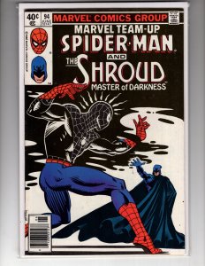 Marvel Team-Up #94 (1980) Spidey & The Shroud !!! / ID#22