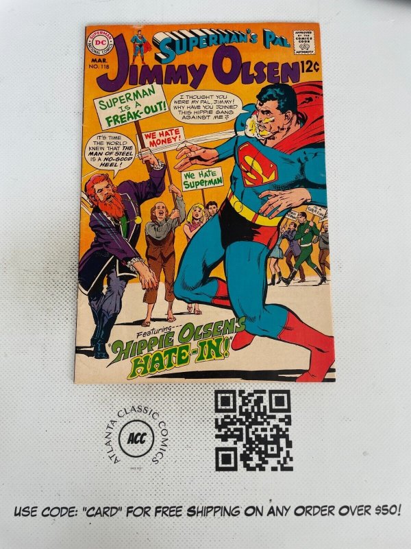 Superman's Pal Jimmy Olsen # 118 VF/NM DC Silver Age Comic Book Batman 11 SM17