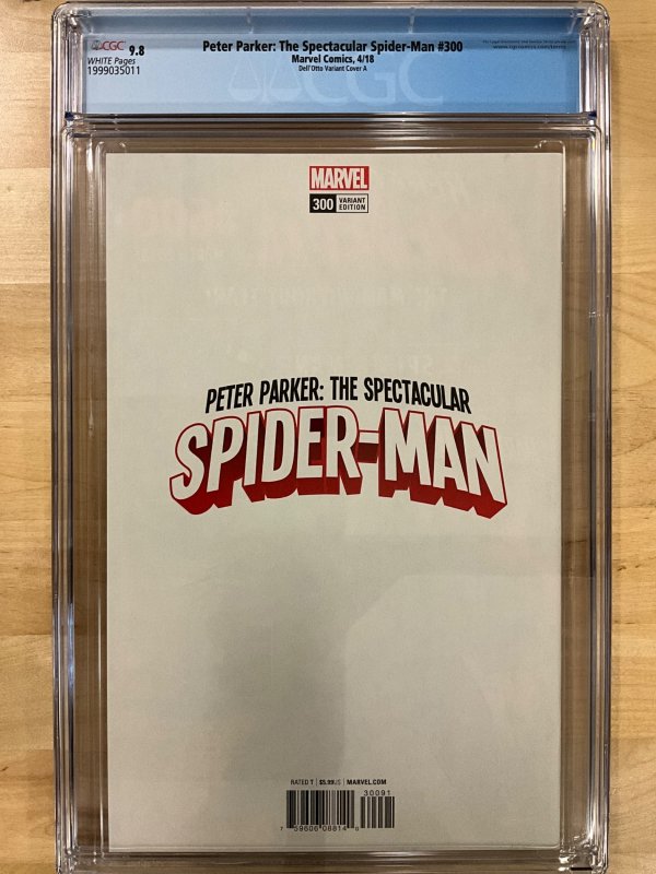 Peter Parker: The Spectacular Spider-Man #300 Dell'Otto Cover (2018) CGC...