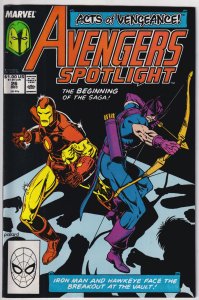 Avengers Spotlight #26 (1989) Hawkeye