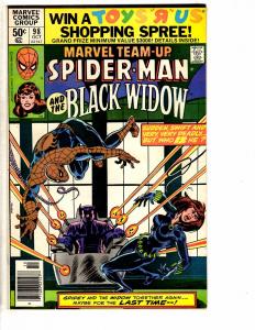 7 Marvel Team-Up Comic Books # 93 94 96 98 102 110 111 VF Range Spider-Man AH2