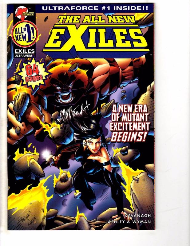 17 Exiles Malibu Comics # Infinity 1 (11 Copies, 2 Diff Covers) 2 (2) 3 4 5 J202