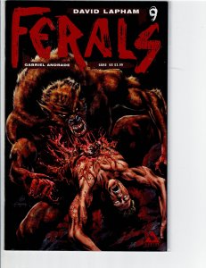 Ferals #9 Gore Variant Cover by Gabriel Andrade (2012)