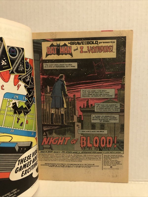 Brave And the Bold #195 Batman And I Vampire | Comic Books - Bronze Age, DC Comics, Batman