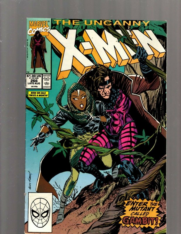 Uncanny X-Men # 266 FN- Marvel Comic Book 1st Gambit Appearance Wolverine EK9