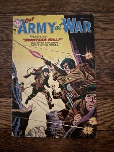 Our Army At War #31 (DC Comics 1955) [GD/VG] “Howitzer Hill”
