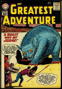 My Greatest Adventure #57 1961- DC Silver Age monster cover FN