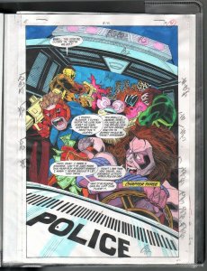 New Titans #101 1993-DC-hand colored guide by Adrienne Roy-23 pages-FN