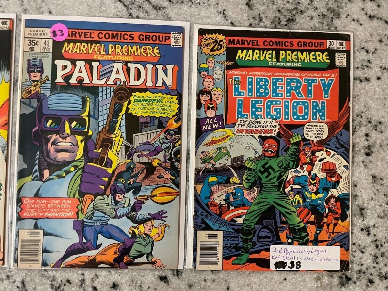 Lot Of 3 Marvel Premiere Comic Books # 30 43 44 Jack Of Hearts Paladin 67 J801 